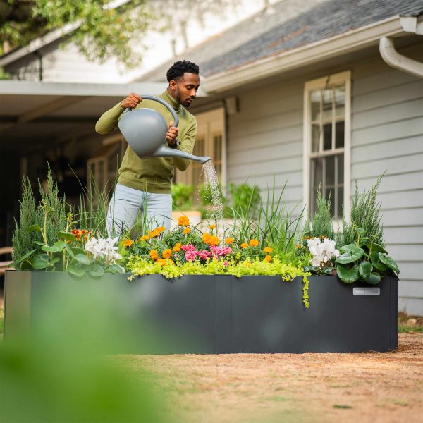 17" Tall Modern 42" x 83" Metal Raised Garden Bed - Image 2