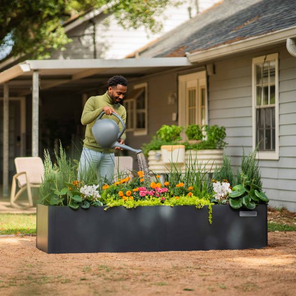 17" Tall Modern 27" x 83" Metal Raised Garden Bed - Image 3
