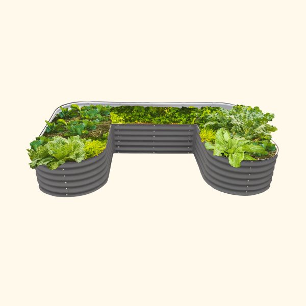 17" Tall U Shaped Raised Garden Bed Kit - Standard Size - Image 8