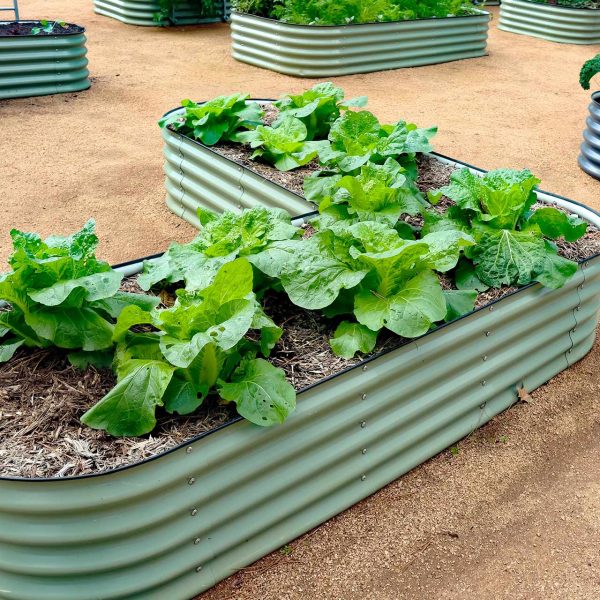 17" Tall L-Shaped Raised Garden Bed Kit - Large Size - Image 4