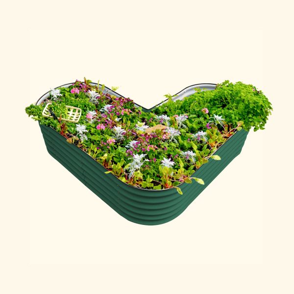 17" Tall L-Shaped Raised Garden Bed Kit - Standard Size - Image 7