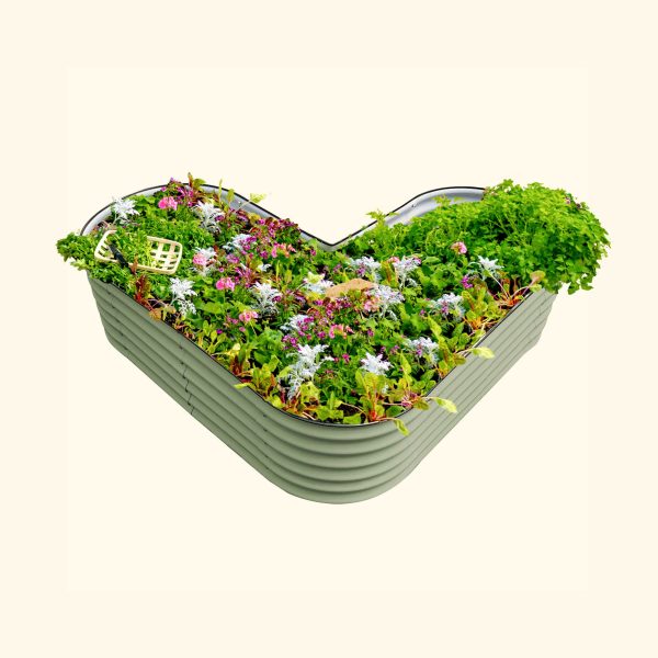 17" Tall L-Shaped Raised Garden Bed Kit - Standard Size - Image 5