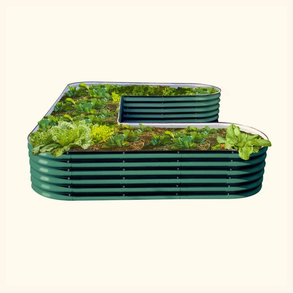 17" Tall U-Shaped Raised Garden Bed Kit - Large Size - Image 7