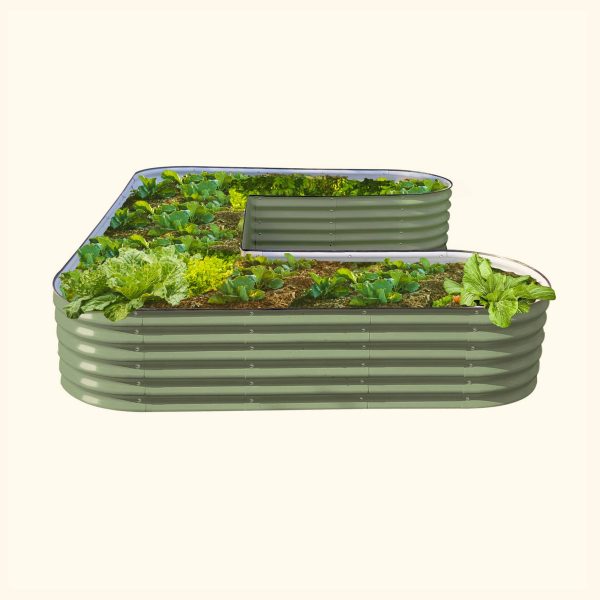 17" Tall U-Shaped Raised Garden Bed Kit - Large Size - Image 5