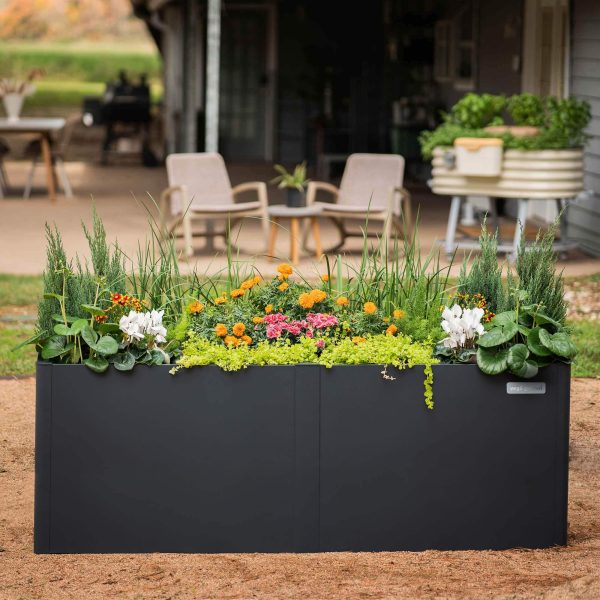32" Extra Tall Modern 42" x 42" Metal Raised Garden Bed - Image 8