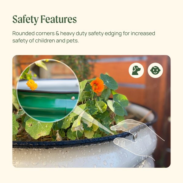 17" Tall U Shaped Raised Garden Bed Kit - Standard Size - Image 13