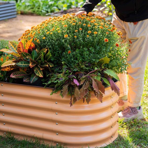 17" Tall 4 In 1 Small Modular Metal Raised Garden Bed Kit - Image 18