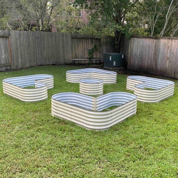 17" Tall L-Shaped Raised Garden Bed Kit - Standard Size - Image 3
