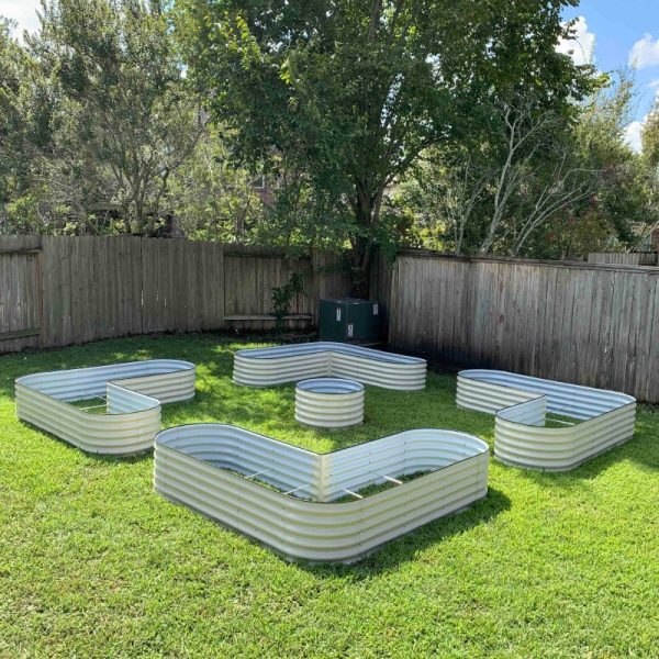17" Tall L-Shaped Raised Garden Bed Kit - Large Size - Image 5