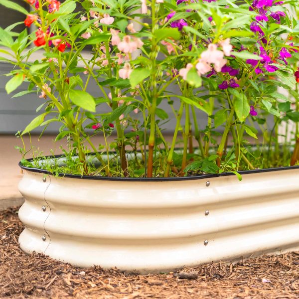 11" Tall 9 In 1 Large Modular Metal Raised Garden Bed Kit - Image 11