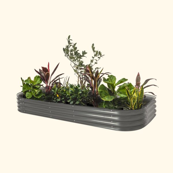 11" Tall 10 In 1 Jumbo Modular Metal Raised Garden Bed Kit - Image 3