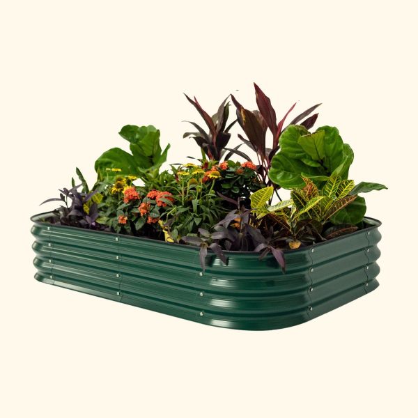 11" Tall 6 In 1 Medium Modular Metal Raised Garden Bed Kit - Image 5