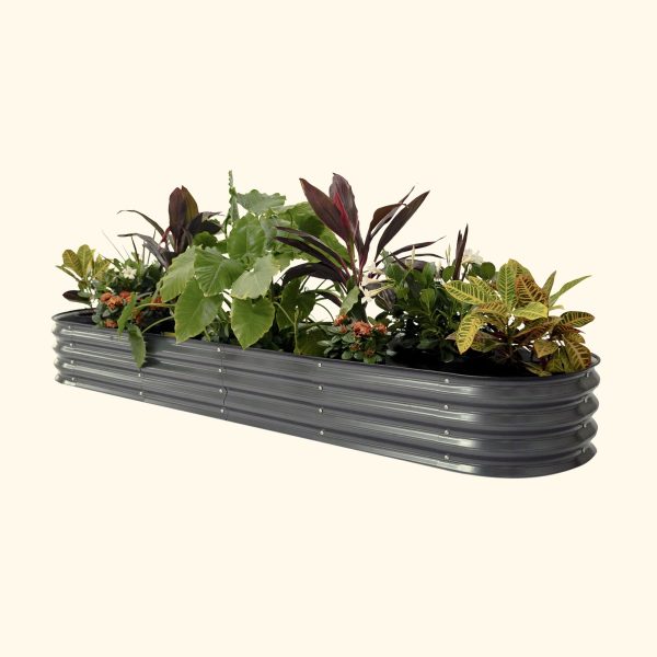 11" Tall 9 In 1 Large Modular Metal Raised Garden Bed Kit - Image 3