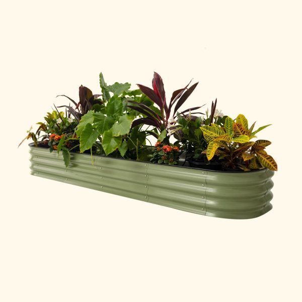 11" Tall 9 In 1 Large Modular Metal Raised Garden Bed Kit - Image 5