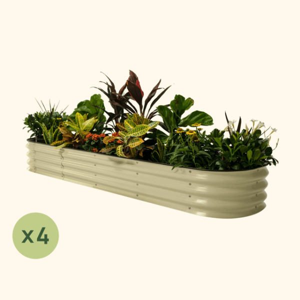 4-Pack 11" Tall 9 In 1 Large Modular Metal Raised Garden Bed Kit - Image 4
