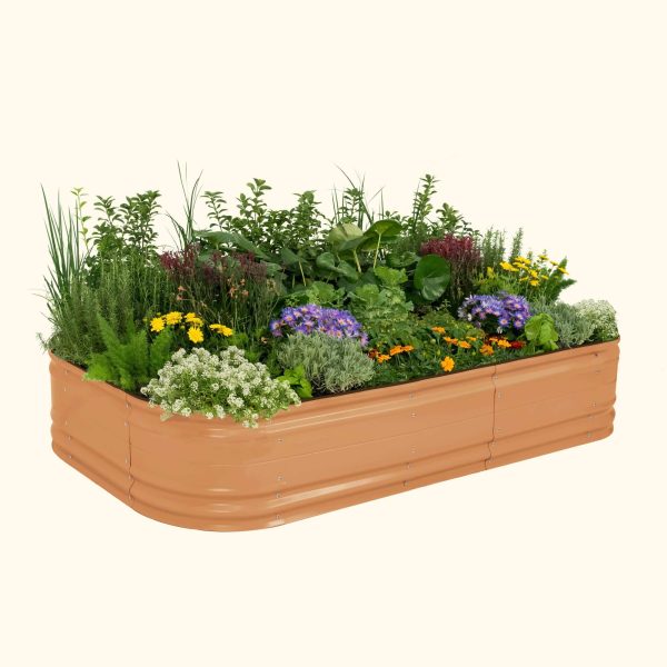 17" Tall 10 In 1 Jumbo Novel Modular Metal Raised Garden Bed Kit - Image 6