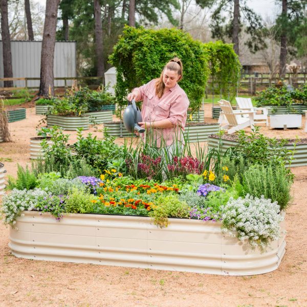 17" Tall 10 In 1 Jumbo Novel Modular Metal Raised Garden Bed Kit - Image 8