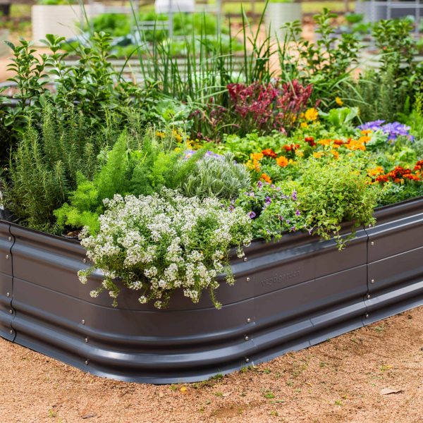 17" Tall 10 In 1 Jumbo Novel Modular Metal Raised Garden Bed Kit - Image 10
