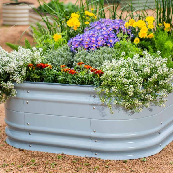17" Tall 10 In 1 Jumbo Novel Modular Metal Raised Garden Bed Kit - Image 14