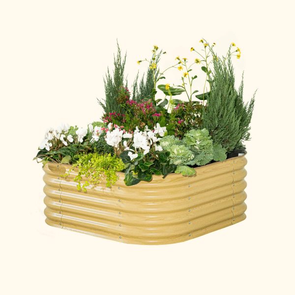 17" Tall 4 In 1 Small Modular Metal Raised Garden Bed Kit - Image 15