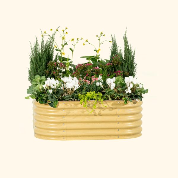17" Tall 4 In 1 Small Modular Metal Raised Garden Bed Kit - Image 16