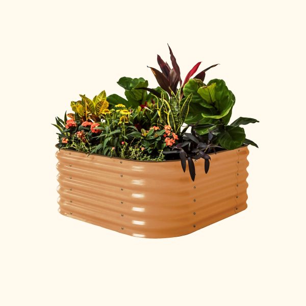 17" Tall 4 In 1 Small Modular Metal Raised Garden Bed Kit - Image 14