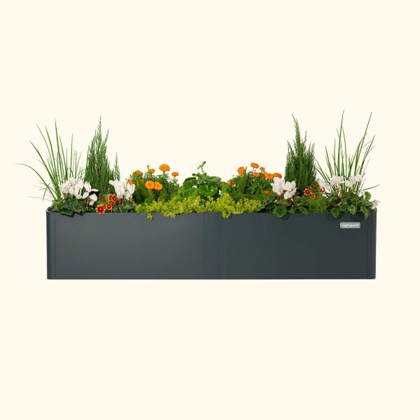 17" Tall Modern 42" x 83" Metal Raised Garden Bed - Image 19