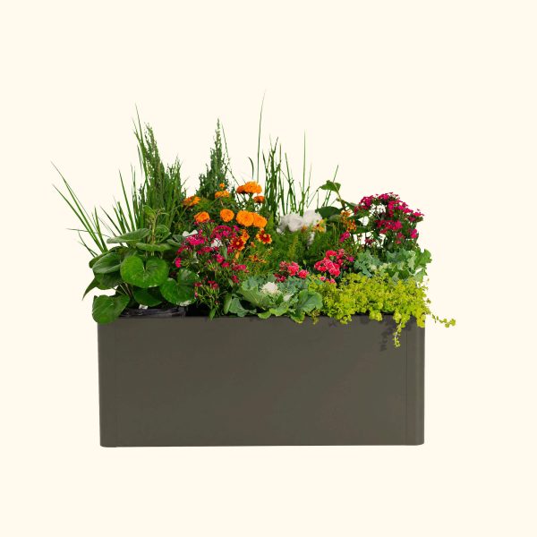 17" Tall Modern 42" x 83" Metal Raised Garden Bed - Image 18