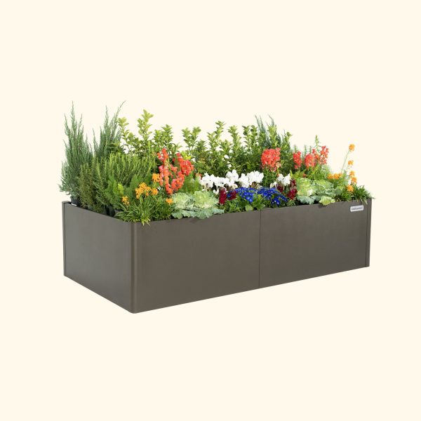 17" Tall Modern 42" x 83" Metal Raised Garden Bed - Image 15