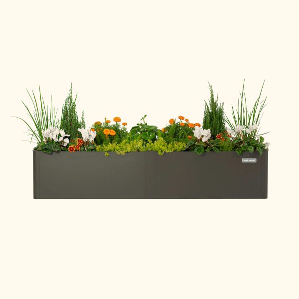 17" Tall Modern 42" x 83" Metal Raised Garden Bed - Image 21