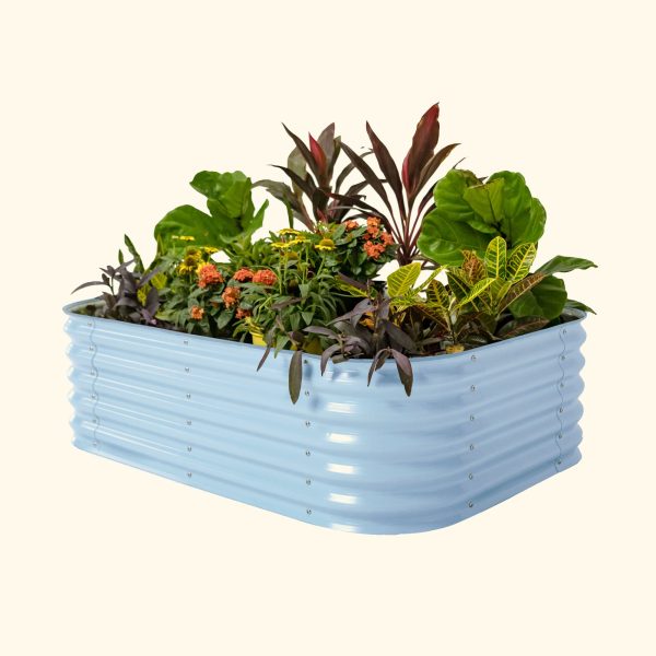 17" Tall 6 In 1 Medium Modular Metal Raised Garden Bed Kit - Image 14