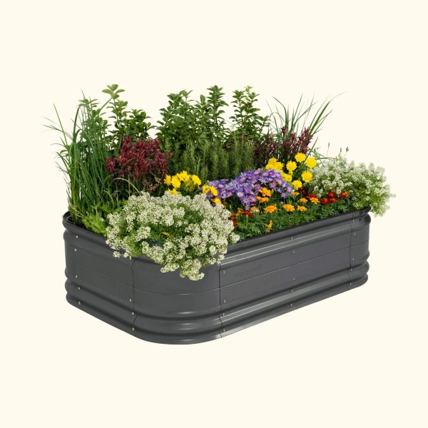 17" Tall 6 In 1 Medium Novel Modular Metal Raised Garden Bed Kit - Image 3