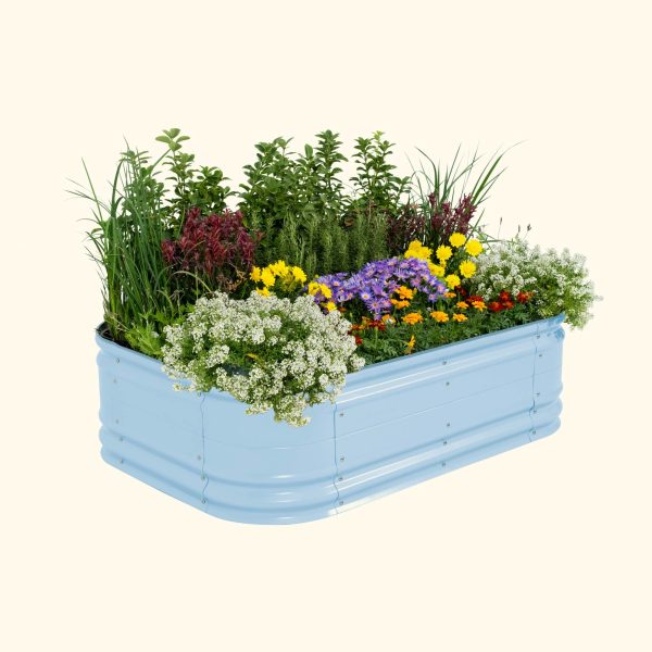 17" Tall 6 In 1 Medium Novel Modular Metal Raised Garden Bed Kit - Image 5