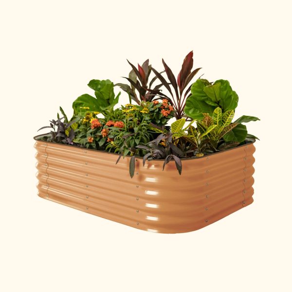 17" Tall 6 In 1 Medium Modular Metal Raised Garden Bed Kit - Image 16
