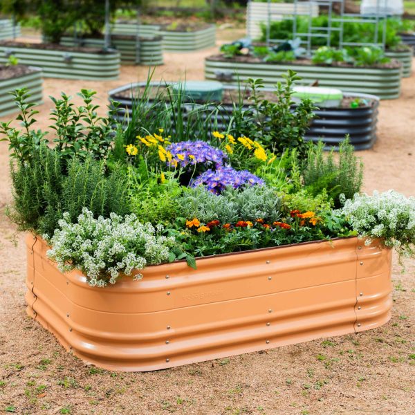 17" Tall 6 In 1 Medium Novel Modular Metal Raised Garden Bed Kit - Image 7