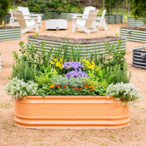 17" Tall 6 In 1 Medium Novel Modular Metal Raised Garden Bed Kit - Image 8