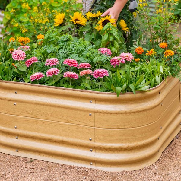 17" Tall 10 In 1 Jumbo Novel Modular Metal Raised Garden Bed Kit - Image 19