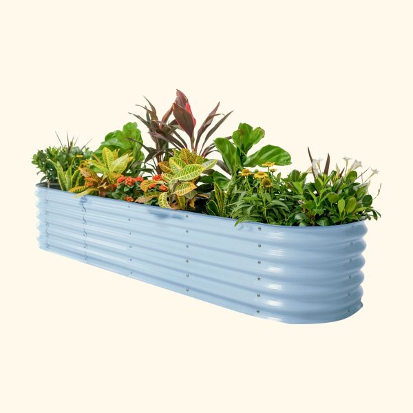 17" Tall 9 In 1 Large Modular Metal Raised Garden Bed Kit - Image 14