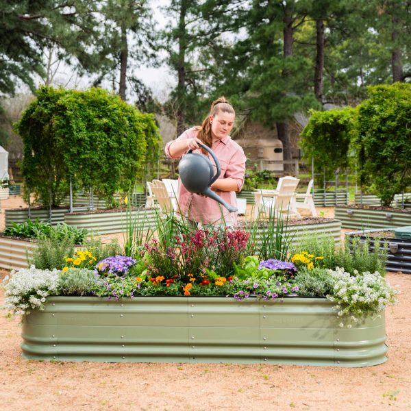 17" Tall 9 In 1 Large Novel Modular Metal Raised Garden Bed Kit - Image 6