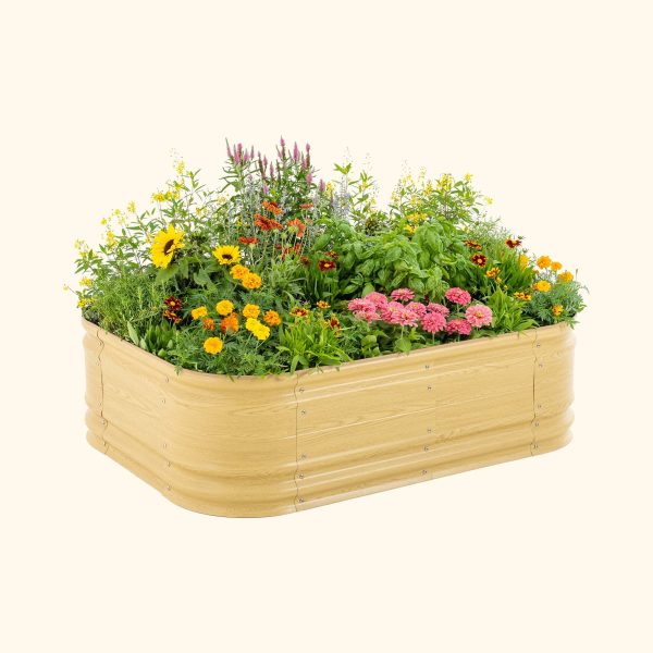 17" Tall 6 In 1 Medium Novel Modular Metal Raised Garden Bed Kit - Image 14