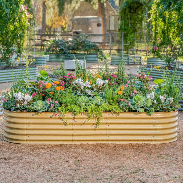 17" Tall 10 In 1 Jumbo Modular Metal Raised Garden Bed Kit - Image 21