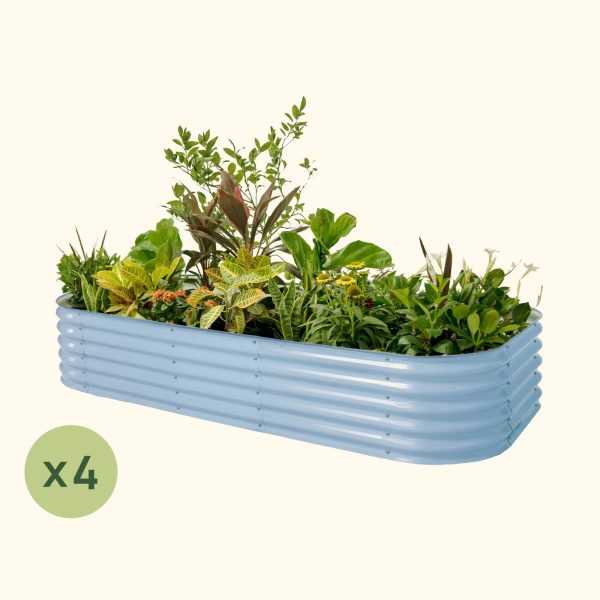 4-Pack 17" Tall 10 In 1 Jumbo Modular Metal Raised Garden Bed Kit - Image 5