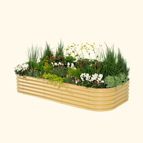 17" Tall 10 In 1 Jumbo Modular Metal Raised Garden Bed Kit - Image 19