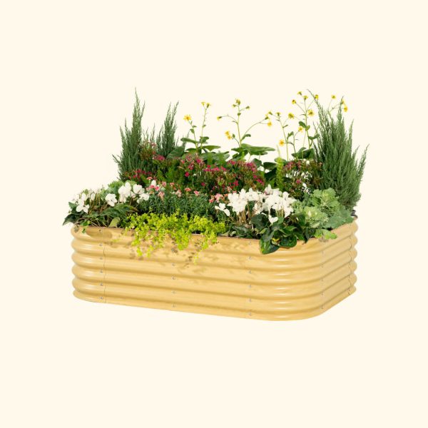 17" Tall 6 In 1 Medium Modular Metal Raised Garden Bed Kit - Image 18