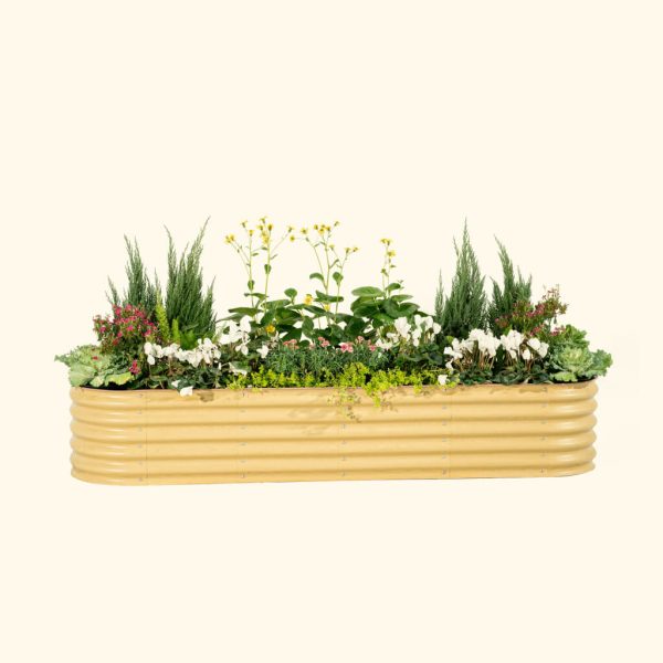17" Tall 9 In 1 Large Modular Metal Raised Garden Bed Kit - Image 21