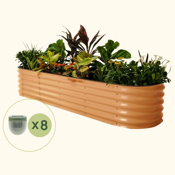 17" Tall 9 In 1 Bundle (Garden Bed + Solar Light)