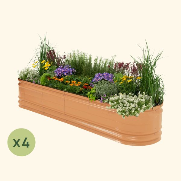4-Pack 17" Tall 9 In 1 Large Novel Modular Metal Raised Garden Bed Kit - Image 6