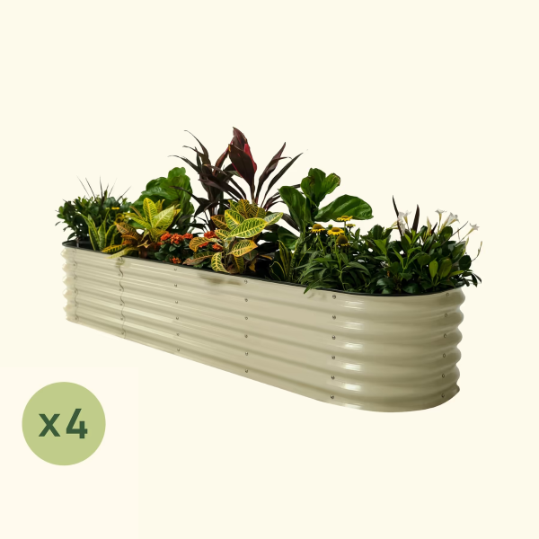 4-Pack 17" Tall 9 In 1 Large Modular Metal Raised Garden Bed Kit - Image 7