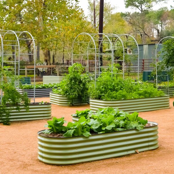17" Tall L-Shaped Raised Garden Bed Kit - Large Size - Image 17