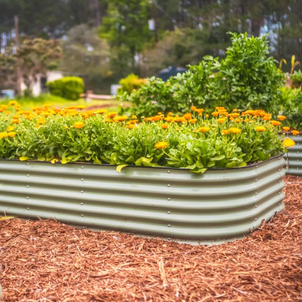 17" Tall 10 In 1 Jumbo Modular Metal Raised Garden Bed Kit - Image 6